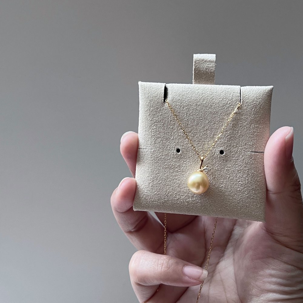 [PERA] Golden South Sea Pearl Pendant Necklace (Drop 9mm+) - JYNJU ...