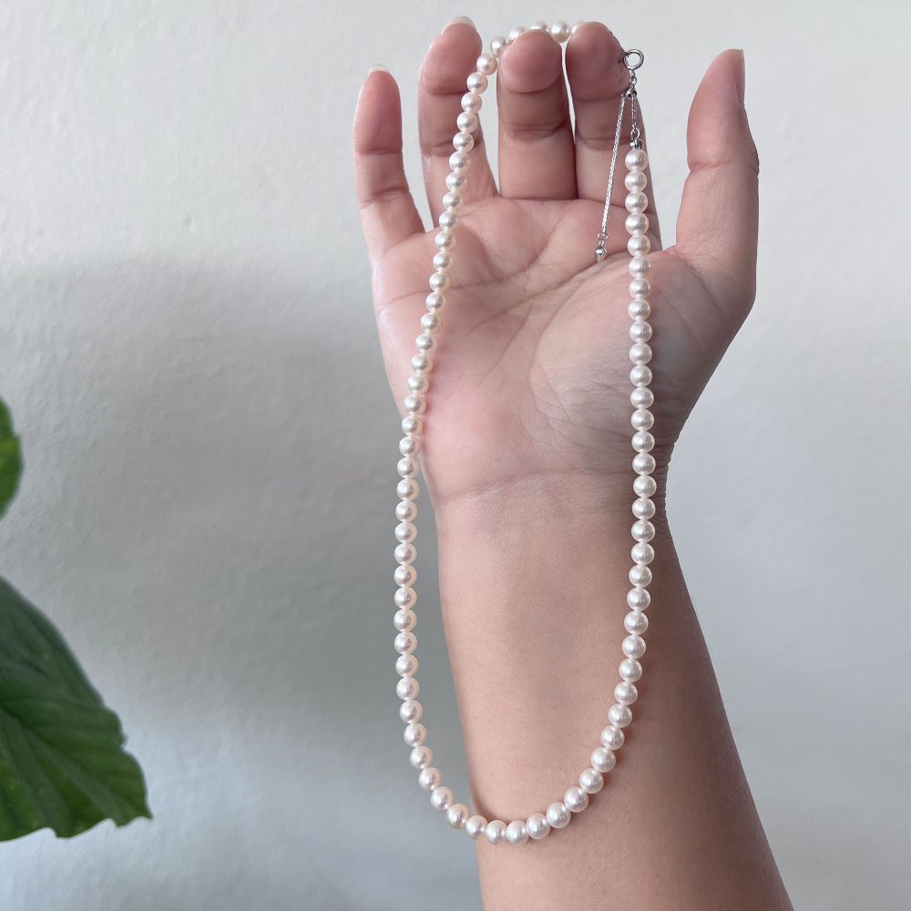 [EVIE II] Freshwater Pearl Necklace (Round 5-5.5mm)