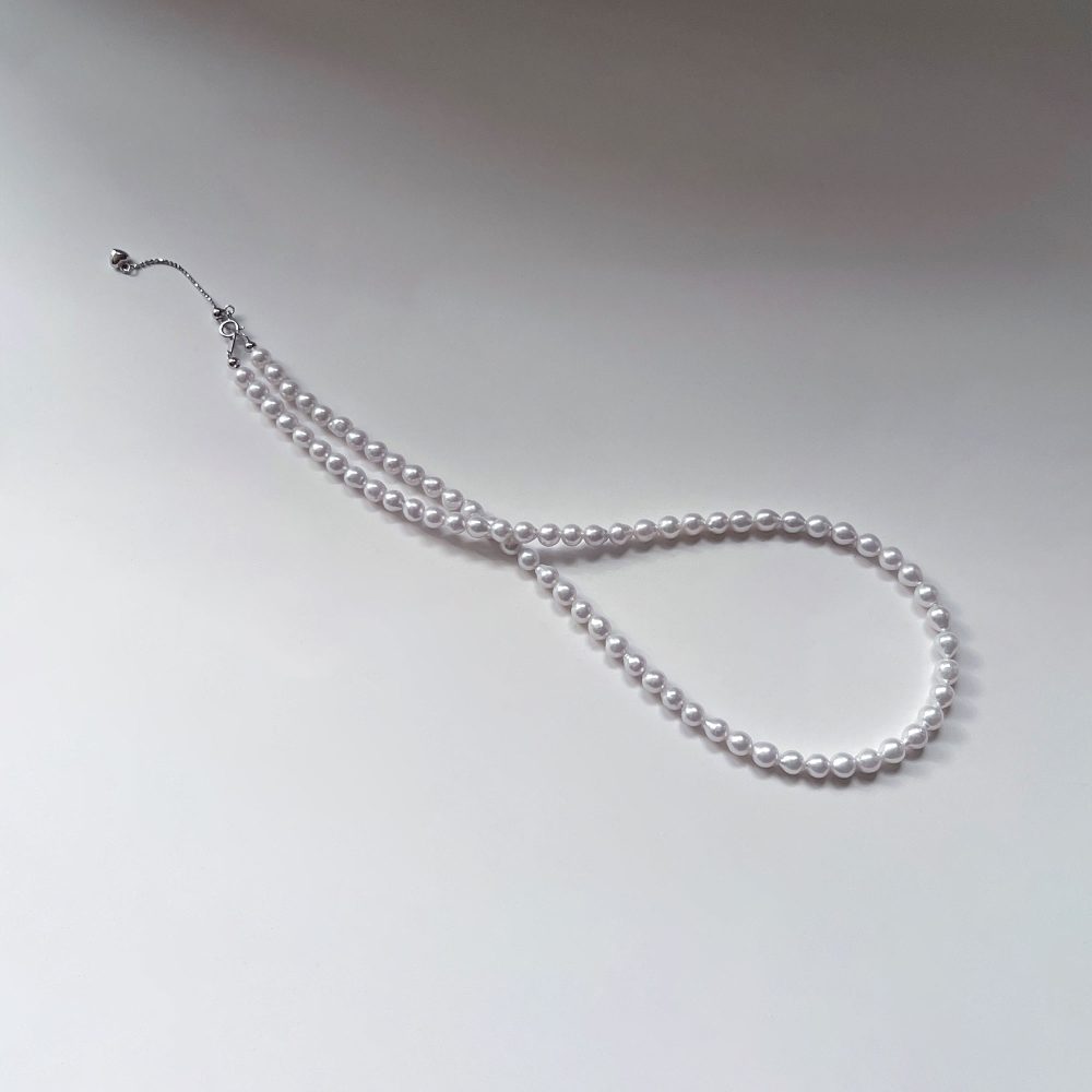 [JIANNA] Freshwater Pearl Necklace (Mini Baroque 5mm+)